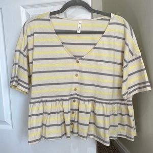 Piper & Scoot Danielle Stripe Peplum